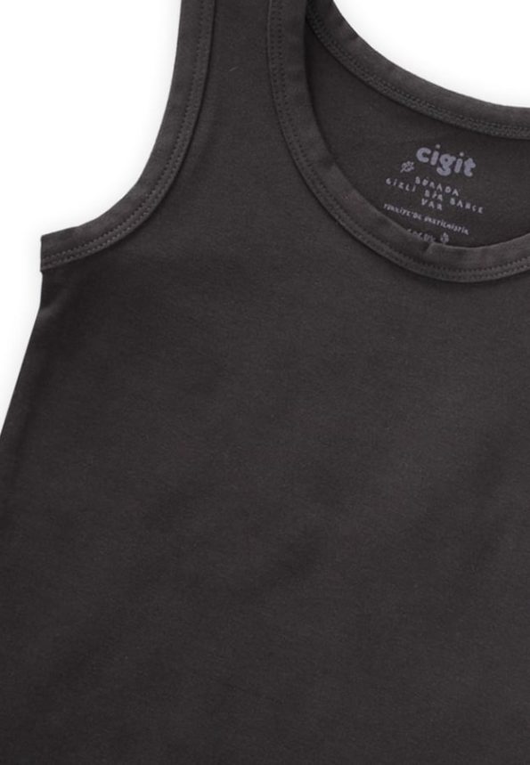Triple Wide Strap Tank Top Set 2-9 Years Black