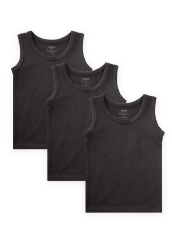 Triple Wide Strap Tank Top Set 2-9 Years Black