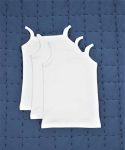 Girls' Three-Pack Cream Tank Tops