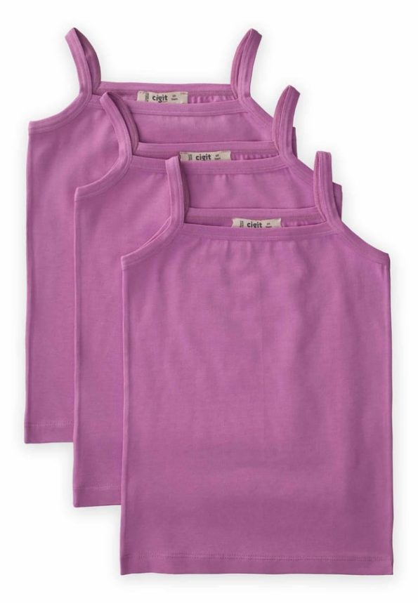 Lila Strap Top Set for Girls