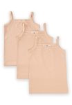 Girls' Spaghetti Strap Tank Top Set in Light Peach