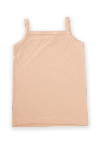 Girls' Spaghetti Strap Tank Top Set in Light Peach