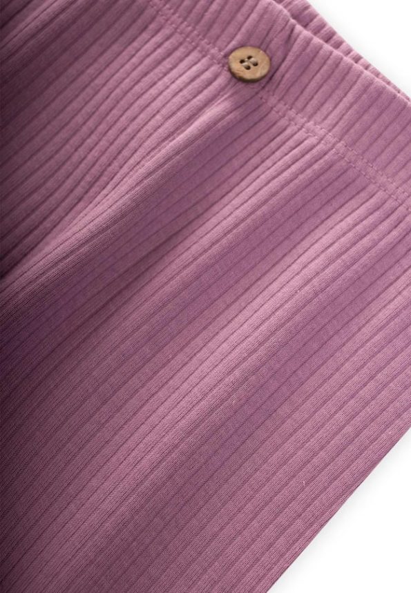Ribbed Leggings for Ages 0-5 in K. Fuchsia