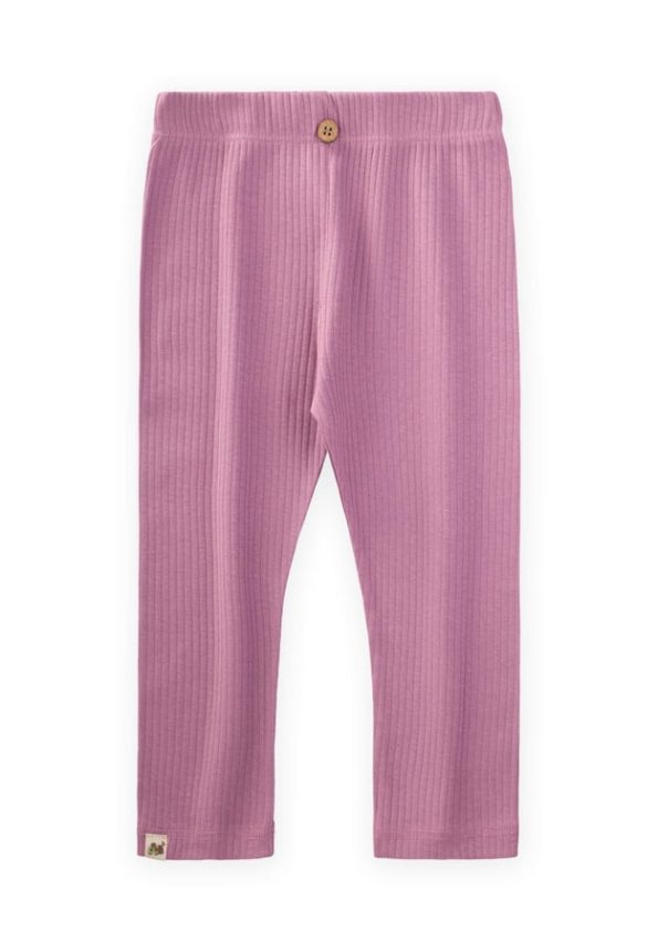 Ribbed Leggings for Ages 0-5 in K. Fuchsia