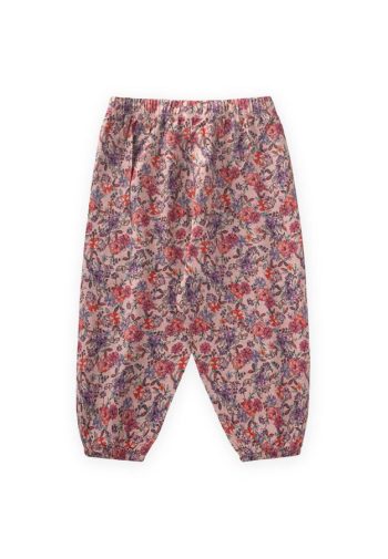 Patterned Ankle-Length Pants for Ages 3-9 in Dusty Pink