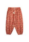 Printed Ankle-Length Harem Pants for Ages 3-9 in Peach