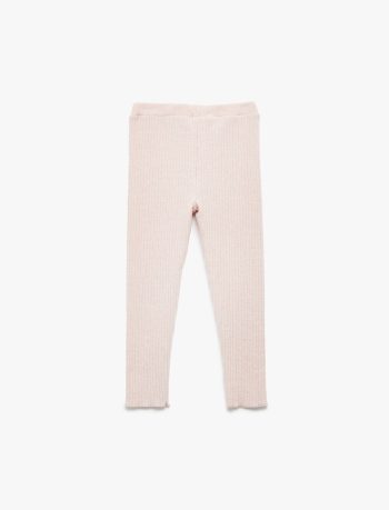 Girls' Baby Elastic Waist Basic Leggings