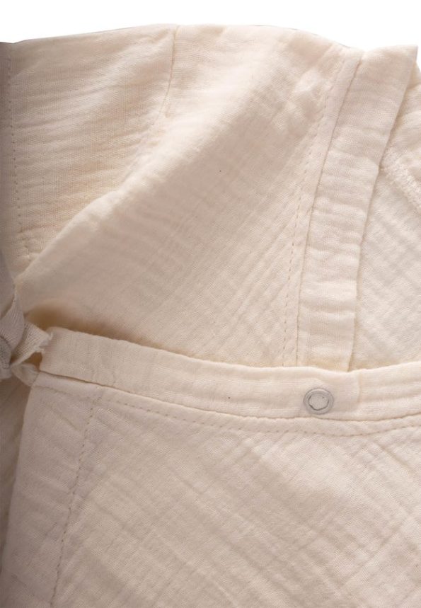 Organic Cross-Over Muslin Jumpsuit 0-9 Months Natural