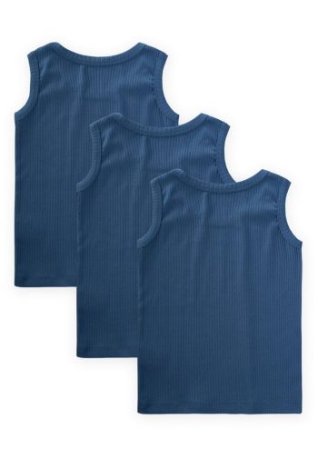 Wide Strap Tank Top 2-9 Years Navy Blue