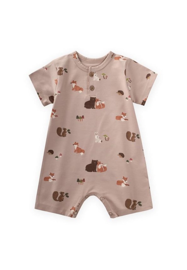 Animal Print Romper for Ages 0-4