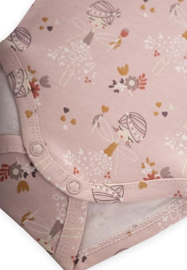Strap Bodysuit 0-3 Years Powder Pink