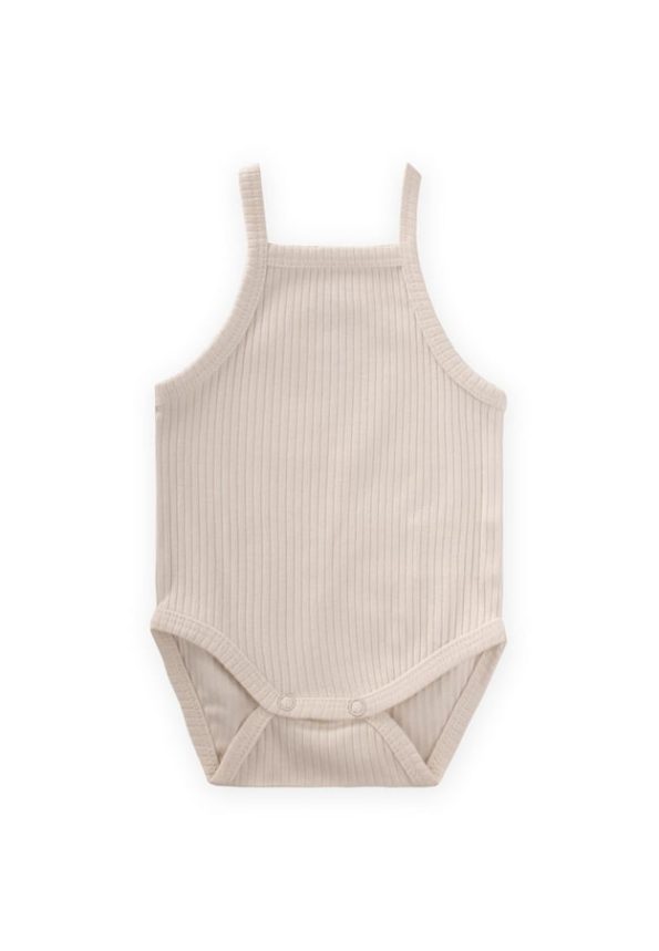Strap Bodysuit 0-3 Years Beige
