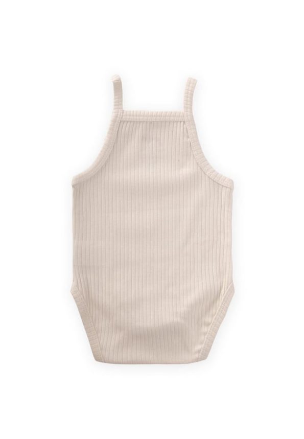 Strap Bodysuit 0-3 Years Beige