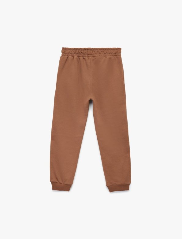 Baby Boy Cotton Fleece Jogger Pants with Pocket and Drawstring