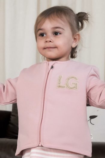 Organic Cotton Baby Jacket Pink
