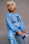 Boys' Cotton Blue LA Printed Tracksuit - Silver Lake