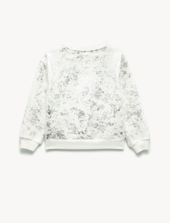 Girl Patterned Sweatshirt
