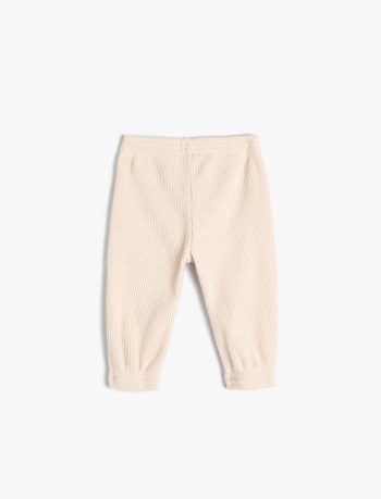 Girls' Baby Basic Jogger Pants with Adjustable Waist