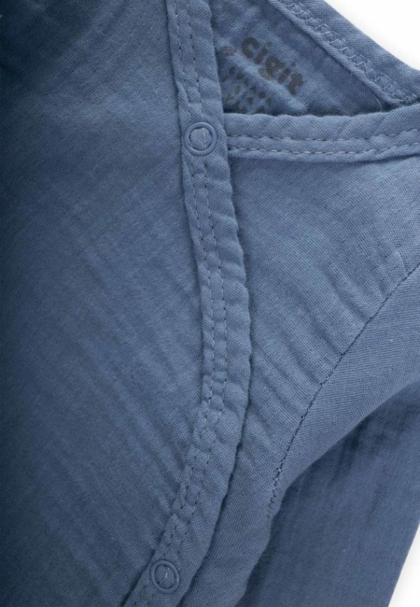 Organic Hospital Exit Baby Set 0-3 Months Indigo Blue