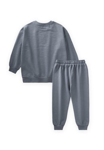 Basic Sweatshirt Set for Ages 3-8 Gray