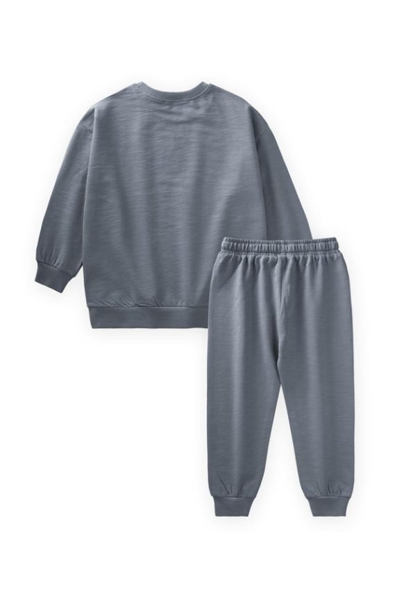 Basic Sweatshirt Set for Ages 3-8 Gray