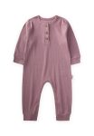 Cuffed Ribbed Jumpsuit for 0-3 Years in Lilac
