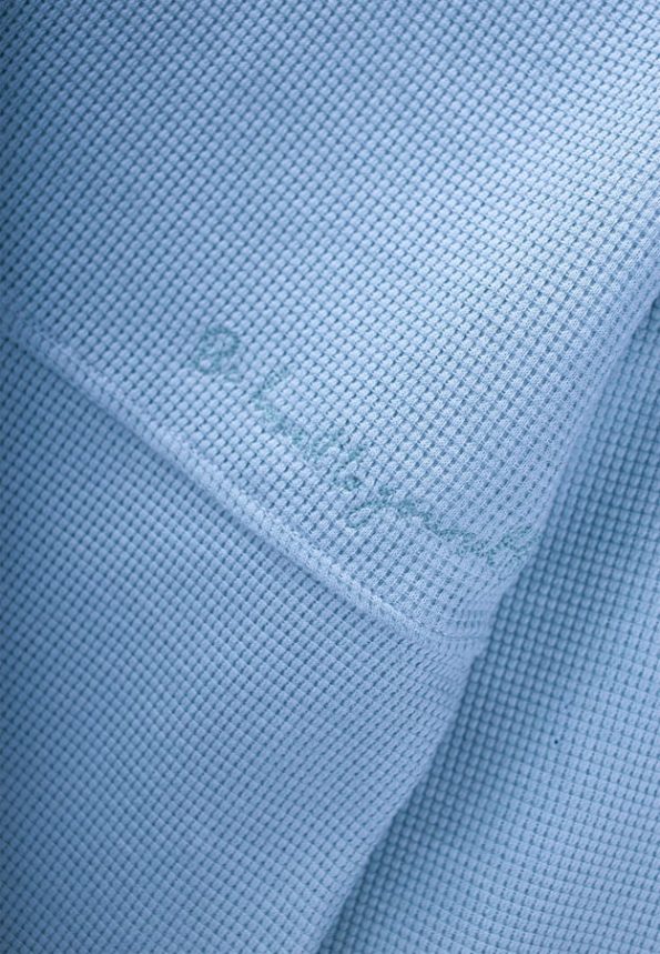 Oversized Waffle Seasonal T-Shirt for Ages 2-14 in Indigo Blue