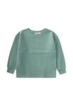 Oversized Waffle Seasonal T-Shirt for Ages 2-14 Green