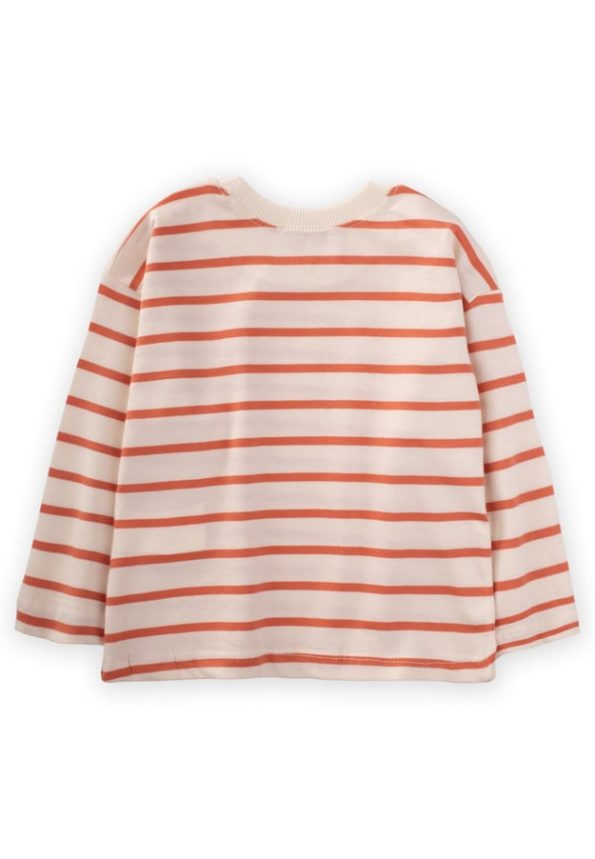 Striped Seasonal T-Shirt for Ages 1-10 in Orange