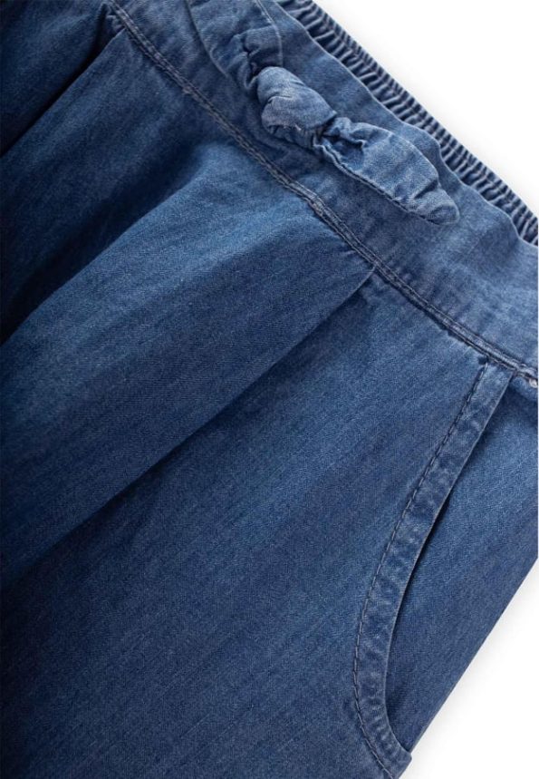 Pleated Boyfriend Jeans for Boys Aged 1-5 Blue