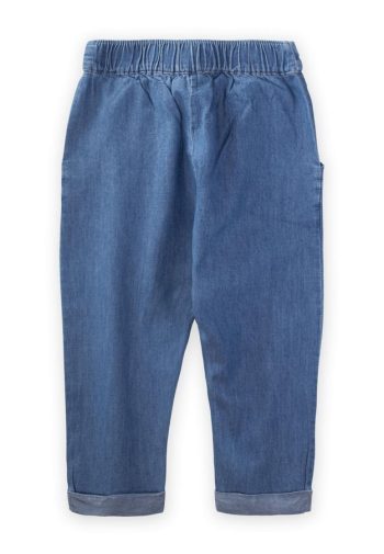 Pleated Boyfriend Jeans for Boys Aged 1-5 Blue