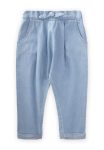 Pleated Boyfriend Jeans for Kids 1-5 Years Ice Blue