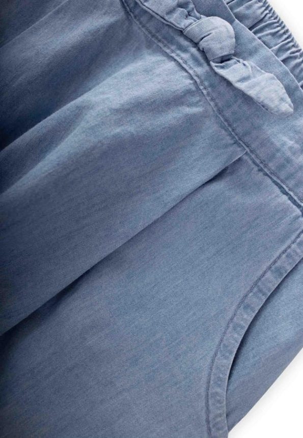 Pleated Boyfriend Jeans for Kids 1-5 Years Ice Blue
