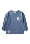 Seasonal Detail T-Shirt for Ages 2-10 Indigo Blue