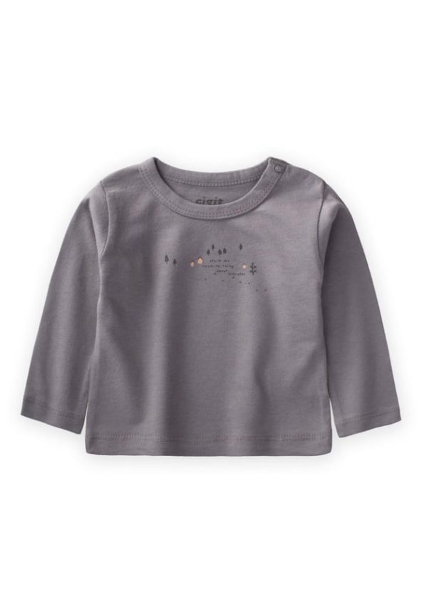 Printed Seasonal T-Shirt for Ages 0-4 Grey