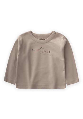 Printed Seasonal T-Shirt for Ages 0-4 in Beige