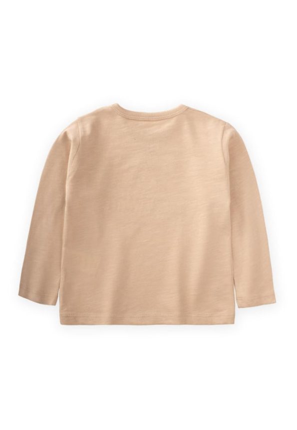 Seek Wildlife Embroidered Seasonal T-Shirt for Ages 1-7 Beige