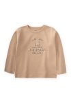 Seek Wildlife Embroidered Seasonal T-Shirt for Ages 1-7 Beige