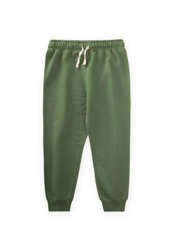 Seasonal Basic Tracksuit for Ages 2-10 in Olive Green