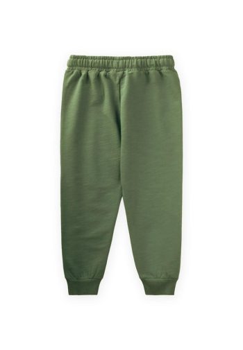 Seasonal Basic Tracksuit for Ages 2-10 in Olive Green