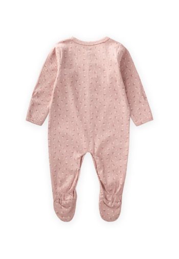 Footed Onesie with Built-in Gloves 0-9 Months Cute Floral Pattern