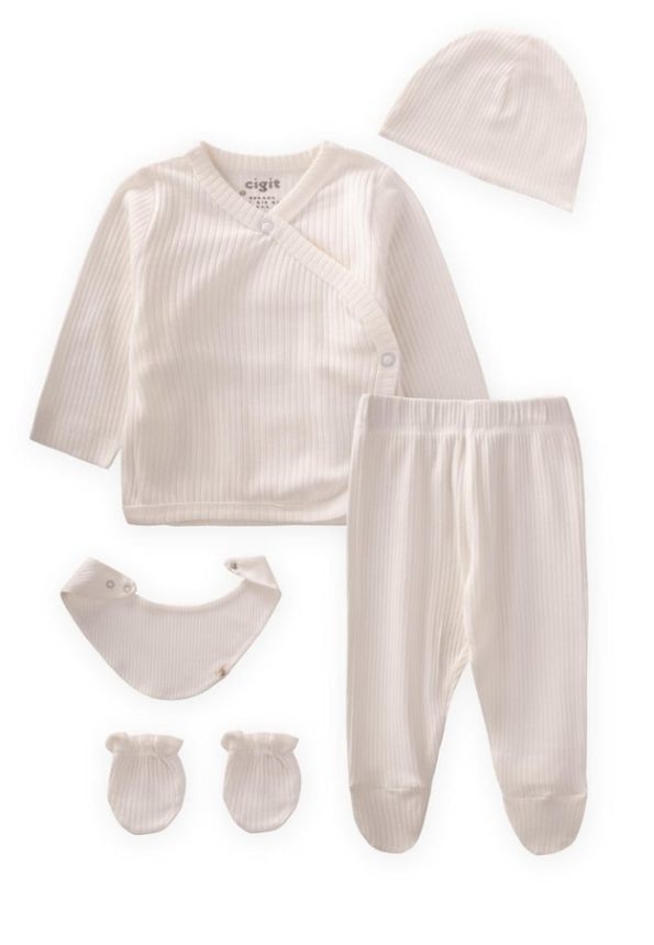 Printed Hospital Exit Newborn Off-White