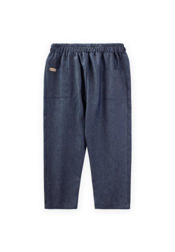 Pocket Detail Trousers for Ages 2-8 in Navy Blue