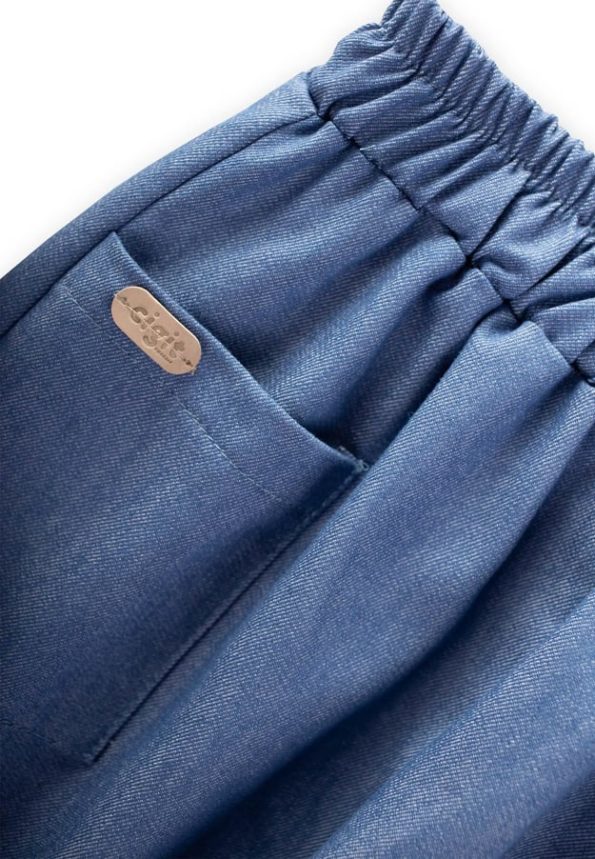 Pocket Detail Trousers for Ages 2-8 in Blue