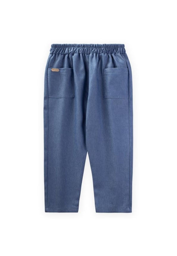 Pocket Detail Trousers for Ages 2-8 in Blue