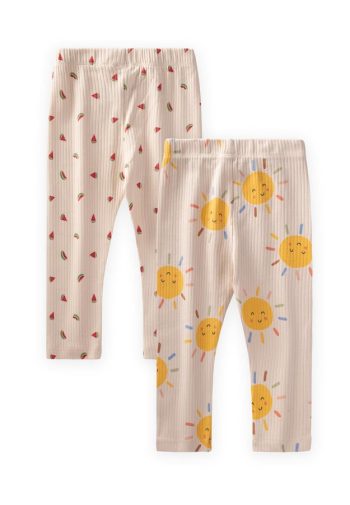 Two-Piece Set Leggings 1-8 Years Watermelon - Sun Pattern