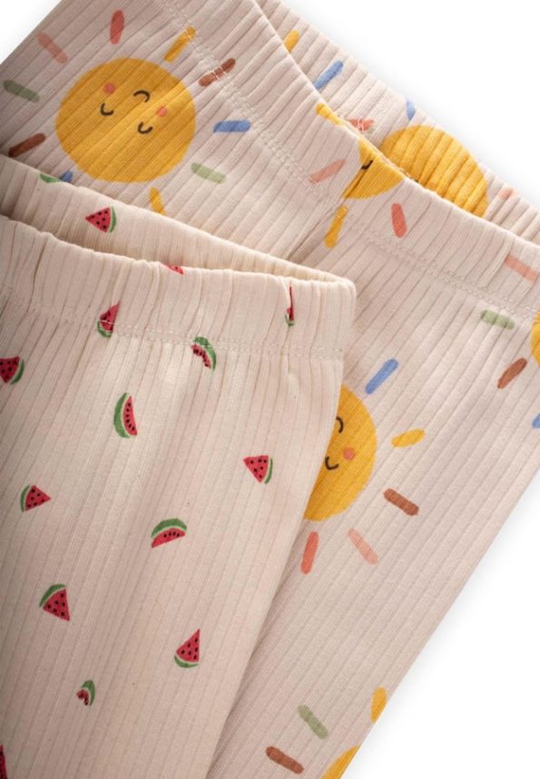 Two-Piece Set Leggings 1-8 Years Watermelon - Sun Pattern