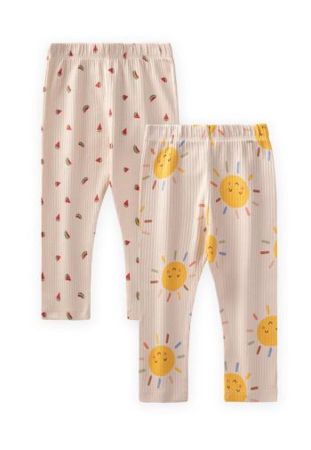 Two-Piece Set Leggings 1-8 Years Watermelon - Sun Pattern