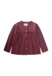 Lace Detail Seasonal Cardigan for Girls 1-5 Years Burgundy