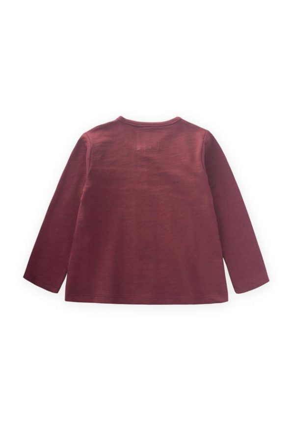 Lace Detail Seasonal Cardigan for Girls 1-5 Years Burgundy